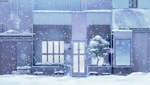 Pin By Sweaterlinkcafe On Wintery Anime Snow Anime Background Anime Scenery