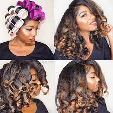 Roller Sets Body Love The Results Curldaze Voiceofhair G Roller Set Natural Hair Roller Set Hairstyles Natural To Relaxed Hair