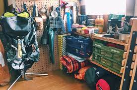 キャンプ道具の収納 どうしてる キャンパーの自宅 収納テク を覗いてみよう camp hack キャンプハック キャンプ道具 キャンプ用品 収納 収納