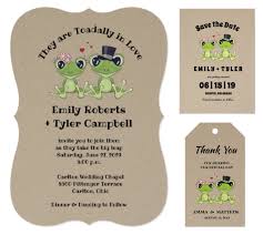 Super Fun Super Sweet Toadally In Love Unique Funny Frog Wedding Invitations Save The Date Cards Thank You Gift Tags Shop Also Has Other Frog W In 2020