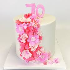And you are tensed about how to wish him or her?? Pink And White Flower Cake Happy 70th Birthday Celebration Allcake Allsugar Alledible Cake Cakes Cakeboss Cakema Flower Cake Cake Celebration Cakes