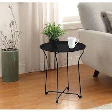 Mainstays Metal Tray Side Table Multiple Colors Walmart Com Metal Side Table Side Table Black Side Table