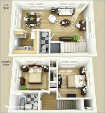 Rumah ini berdiri pada lahan 1440 m² yang akan kami buatkan perencanaan rumah tinggal 2 lantai dengan konsep tropis. Desain Rumah Dua Kamar Denah Rumah Minimalis 2 Lantai 2 Kamar Tidur 3d B71 J42 Design Rumah