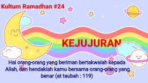 Kejujuran terdiri dari kata jujur yang artinya mengakui, yaitu mengakui, memperlihatkan isu sesuai dengan fakta yang ada. Macam Macam Kejujuran Kultum Hari Ke 24 Youtube