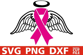 Similar design products to angel silhouette svg christmas ornament cutting file. Angel Wings Svg Breast Cancer Pink Ribbon Svg Survive 376978 Cut Files Design Bundles
