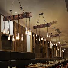 bar hotel industrial decor(10 e26 lamp
