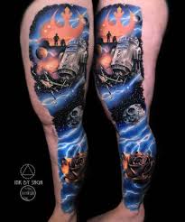 Space Star Wars Tattoo Best Tattoo Ideas Gallery Star Wars Tattoo Star Wars Tattoo Sleeve War Tattoo