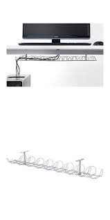 Cable Ties And Organizers 67858 Ikea Signum Cable Management Silver Mounts Under Desk New Buy It Now Only Cable Management Cord Organization Organization