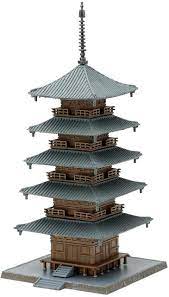 Tomytec Building 030 4 Japanese Temple C4 Five Story Pagoda N Scale Japanese Pagoda Japanese Temple Zen Temple