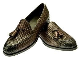 Brando Dark Brown Woven Leather Man