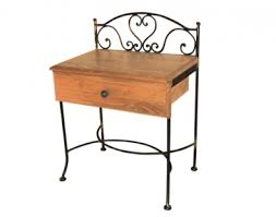 Wrought iron nightstand plan oscarsplace furniture ideas. Night Table Malaga With Drawer Forged Furniture Iron Art
