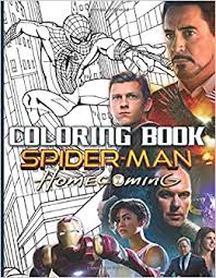 If you would like to download it, right click on the pictures and use the save image as menu. Spider Man Homecoming Coloring Book Spider Man Homecoming Stress Relief Coloring Books For Adults Spencer Kai 9798642363287 Amazon Com Books