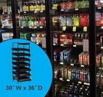 BOF VersaRack Gravity Feed Shelving For 30" Walk-in Cooler Doors, 88H 36D