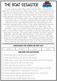 Reading And Grammar Pack No Prep Printables Reading Comprehension Worksheets Reading Comprehension Texts Teaching Reading Comprehension