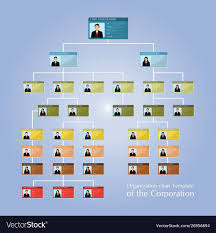 Organizational Corporate Flow Chart Template Of