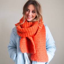 Scarf cast on 64 sts. Knit Kits Lauren Aston Designs
