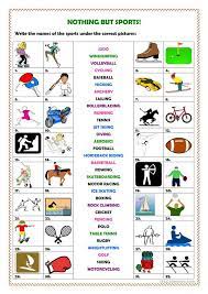Learning to recognize a few names from the world of sports and how they might be clued will help you with your. Nothing But Sports English Esl Worksheets For Distance Learning And Physical Classrooms