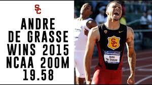 Andre de grasse is a canadian sprinter and olympian. Usc Track Field Andre De Grasse Wins Ncaa 200m Youtube
