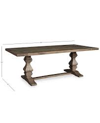 Furniture Tristan Trestle Dining Table Created For Macy S Reviews Furniture Macy S In 2020 Trestle Dining Tables Pottery Barn Dining Table Dining Table