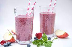 No Dairy-very Berry Smoothie With Sweet Apples Healthy Fruit Smoothies Fruit Smoothies Healthy Smoothies