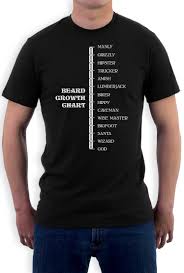 Details About Beard Growth Chart Gift Idea Funny Manly God Scale T Shirt Beard Scale