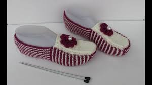 2 Sisle Dikissiz Cok Kolay Patik Yapimi Bolum 2 Uc Kisim Sadece Harosa Ceyizlik Patik Youtube Patikler Slippers Orgu