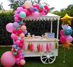 Birthday Cake Table Decoration With Balloons A Colourful Balloon Bouquet For Birthday Cake Table Decoration Decor By Balloons Unli Cake Table Decorations Birthday Cake Table Birthday Birthday Decorations