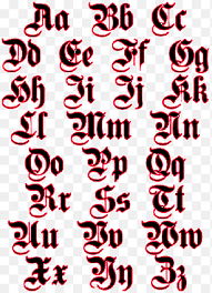Browse by alphabetical listing, by style, by author or by popularity. Tattoo Old English Latin Alphabet Letter English Alphabet English Fonts Love English Png Pngegg