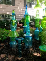 Juxtapose Jane Glass Garden Art Glass Garden Unique Garden Art
