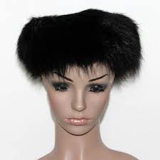 Cappello di pelliccia, cappello di pelliccia di volpe, vero cappello di  pelliccia nera