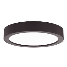 Flat Led Light Surface Mount 6 Inch Round Bronze 3000k 1077lm 6309 Bz T16 Destination Lighting