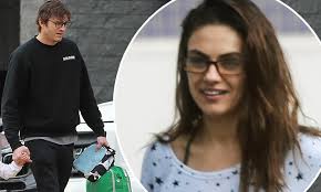 There are eight possibilities for what mila kunis and ashton kutcher's newborn might look like, and one of them has hooves. Mila Kunis And Ashton Kutcher Exude Parental Bliss Daily Mail Online
