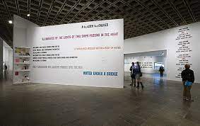 Do you know how your eyes work? Lawrence Weiner As Far As The Eye Can See Whitney Museum Of American Art