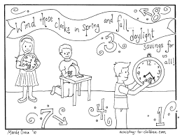 Top quality coloring sheets for free. Coloring Pages Daylight Savings Time Change March 8 2020 Printable Clocks Coloring Sheets Ministry To Children