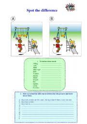 Spot the difference puzzle only a genius can solve stumps the. English Exercises Spot The Difference