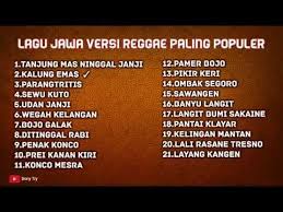 Lagu Jawa Versi Reggae Paling Populer Bikin Baper Youtube Reggae Best English Songs Youtube