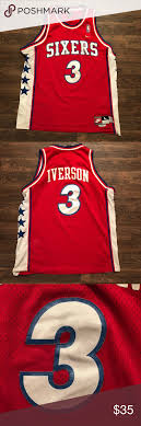 Allen ezail iverson (born june 7, 1975), nicknamed the answer and ai, is an american former professional basketball player. Nike Allen Iverson Retro Sixers Jersey Sz Large Clothes Design How To Wear Nike Shirts