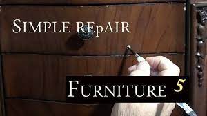 Furniture How To Repair Chip Scratches Dents Gouge Touch Up Ashley Furniture Wood Putty Ep 5 Youtu Furniture Repair Restoring Old Furniture Wood Putty