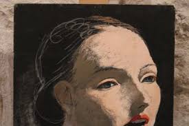 Jean BURKHALTER (1895-1982), Portrait de jeune femme, gouach