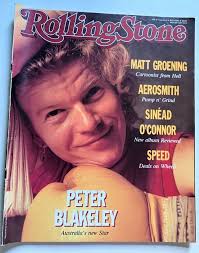 ROLLING STONE MAG AEROSMITH Sinead O'Connor JOHNNY CLEGG Peter Blakeley #  444 $13.00