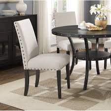 Andover Mills Aadvik Cotton Upholstered Dining Chair Reviews Wayfair Dining Chair Upholstery Upholstered Dining Chairs Solid Wood Dining Chairs