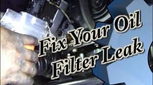Fix Your Honda Oil Filter Leak Youtube