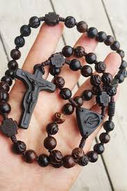 Wooden Rosary Catholic Rosary Confirmation Rosary Godparent Etsy Rosary Catholic First Communion Gifts Rosary