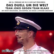 Joko & klaas duellieren sich mit ihren teams rund um den erdball. Joko Und Klaas Trailer Das Duell Um Die Welt Team Joko Gegen Team Klaas Am 26 Februar Facebook