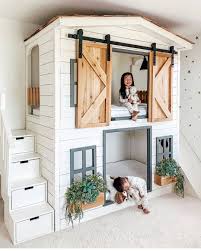 Dengan begini, si kecil akan lebih ceria dan desain kamar tidur anak perempuan pastinya identik dengan suasana yang manis dan feminim. Desain Interior Kamar Tidur Anak Minimalis Dengan Konsep Farmhouse Untuk 2 Orang Anak Inspirasi Desain Rumah Terkini