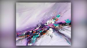 Just prime it with a primer. Easy Abstract Painting For Beginners Palette Knife Technique Demo 061 Youtube