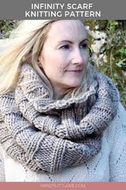 Try this headband for a more difficult pattern for intermediate knitters. Knit Infinity Scarf Pattern The Khione Handy Little Me