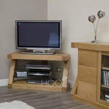 Corner media consoles and tv stands. Z Oak Corner Tv Cabinet House Of Oak
