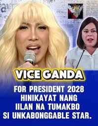 Vice Ganda has publicly endorsed Bam Aquino, praising him as “matino at  matalino” and urging voters to support him for the Senate. In a video, Vice  Ganda humorously sang a campaign jingle