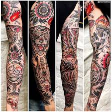 The history of japanese tattoo dates back to 300 bc when they were considered a symbol of power and wealth. Old School Inspiration Inkstinct Old School Tattoo Sleeve Traditional Tattoo Design Chest Piece Tattoos